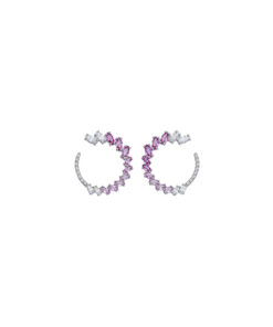 Orecchini Argento Bianco Zirconi Comete Gioielli Collezione Glamour
