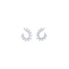 Orecchini Argento Bianco Zirconi Comete Gioielli Collezione Glamour