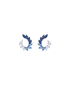 Orecchini Argento Bianco Zirconi Comete Gioielli Collezione Glamour