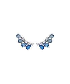 Orecchini Argento Bianco Zirconi Comete Gioielli Collezione Glamour