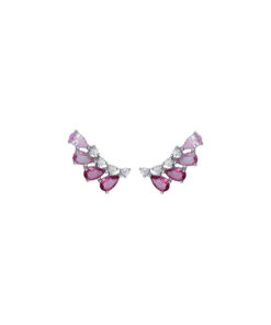 Orecchini Argento Bianco Zirconi Comete Gioielli Collezione Glamour