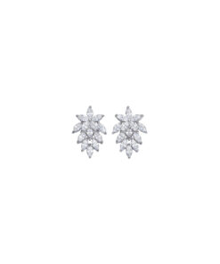 Orecchini Argento Bianco Zirconi Comete Gioielli Collezione Glamour