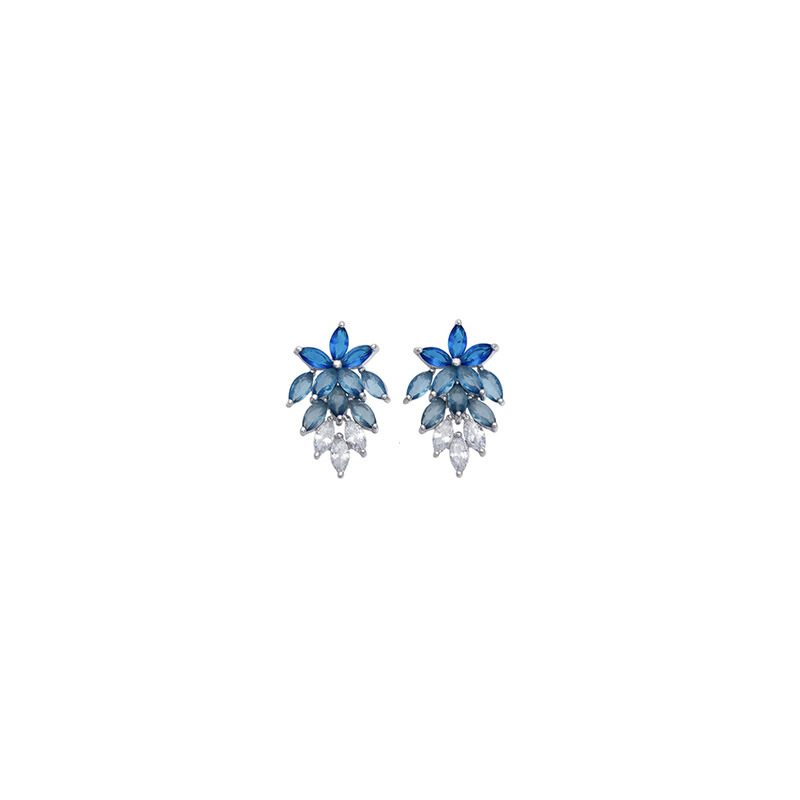 Orecchini Argento Bianco Zirconi Comete Gioielli Collezione Glamour