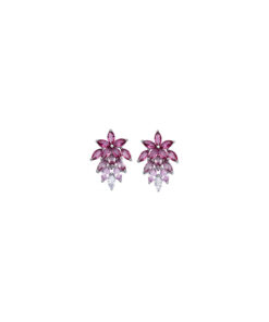 Orecchini Argento Bianco Zirconi Comete Gioielli Collezione Glamour