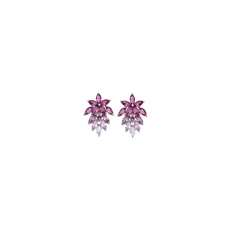 Orecchini Argento Bianco Zirconi Comete Gioielli Collezione Glamour