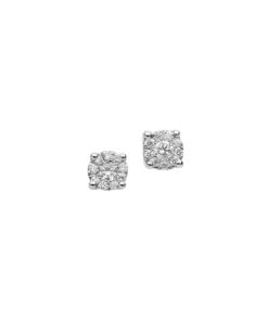 Orecchini Oro Bianco Diamanti Comete Gioielli Collezione Classic
