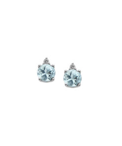 Orecchini Oro Bianco Acquamarine Comete Gioielli Collezione Azzurra
