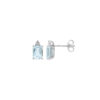 Orecchini Oro Bianco Diamanti Acquamarine Comete Gioielli Collezione Azzurra
