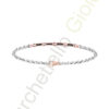 Bracciale Oro Bianco Rosa Diamanti Zancan Collezione Insigna