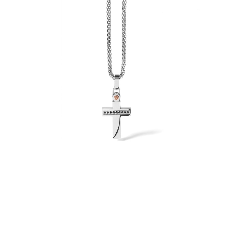 Collana Acciaio Zirconi Comete Gioielli Collezione Zip