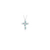 Croce Oro Bianco Diamanti Smeraldi Bliss Collezione Via Lattea