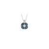 Collana Oro Bianco Diamanti Topazio Bliss Collezione Prestige