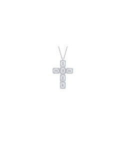 Croce Oro Bianco Diamanti Bliss Collezione Masterbliss
