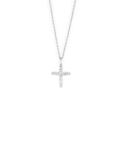 Croce Oro Bianco Diamanti Salvini Collezione Croci
