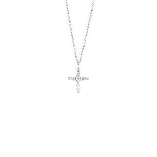 Croce Oro Bianco Diamanti Salvini Collezione Croci