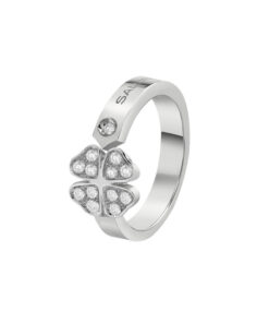 Anello Oro Bianco Diamanti Salvini Collezione I Segni