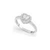 Anello Oro Bianco Diamanti Comete Gioielli Collezione Stelle Nel Cuore