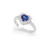 Anello Oro Bianco Diamanti Zaffiro Comete Gioielli Collezione Stelle Nel Cuore