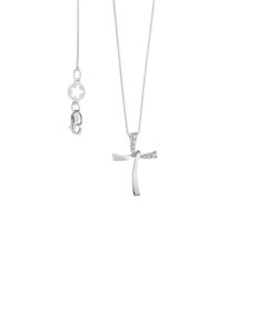 Croce Oro Bianco Diamanti Comete Gioielli Collezione Croci
