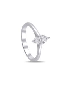 Anello Oro Bianco Diamanti Salvini Collezione Mosaico