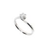 Solitario Oro Bianco Diamanti Salvini Collezione Lavinia