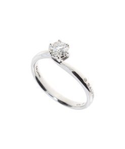 Solitario Oro Bianco Diamanti Salvini Collezione Lavinia